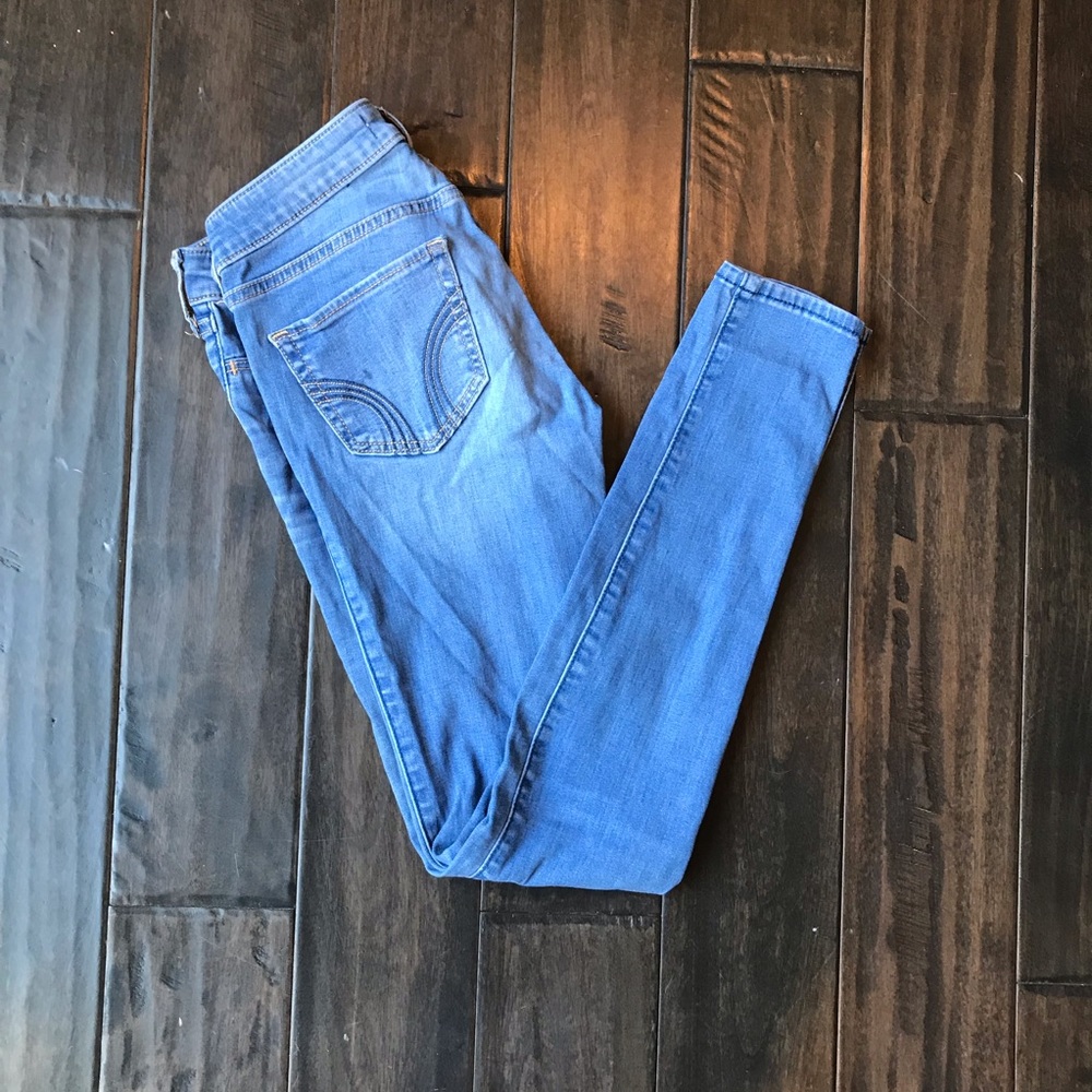Hollister skinny denim blue jeans
